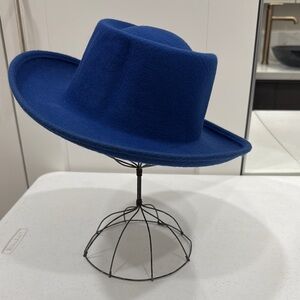 Stylish Blue Felt Hat